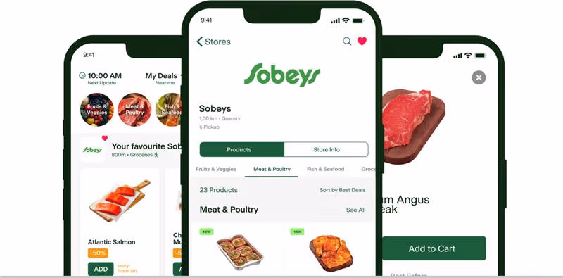 More Savings. Less Waste image of mobile screens