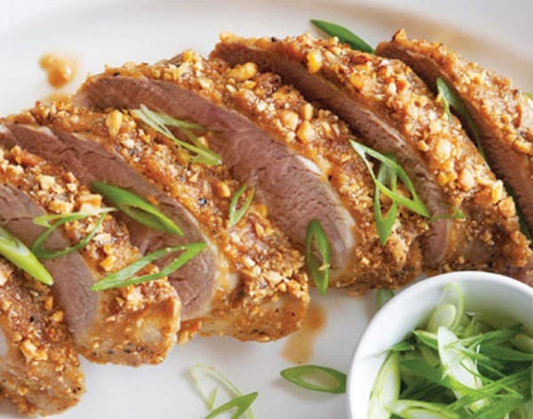Peanut-Crusted Pork Tenderloin