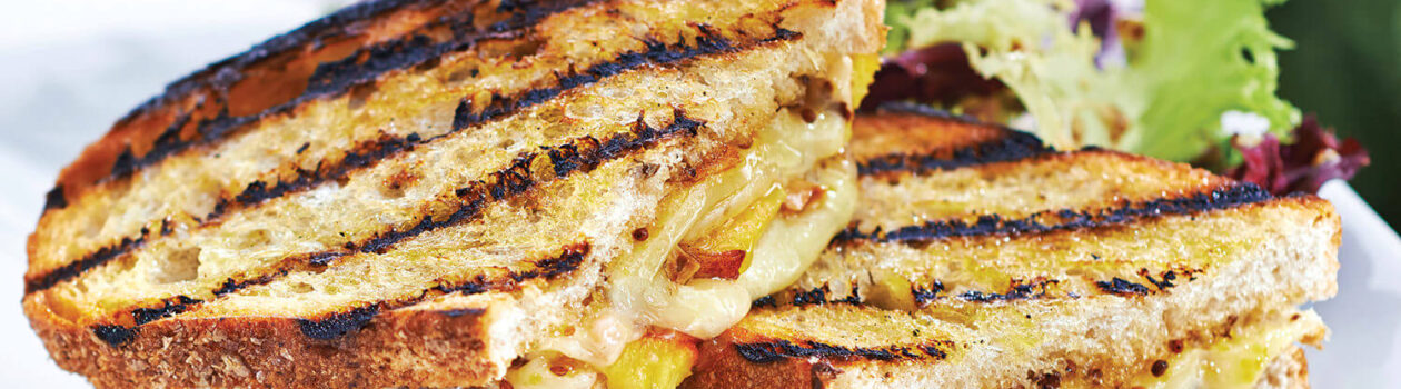 Peach Comte Grilled Cheese