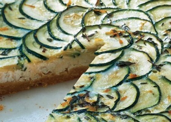 Zucchini & Goat Cheese Tart