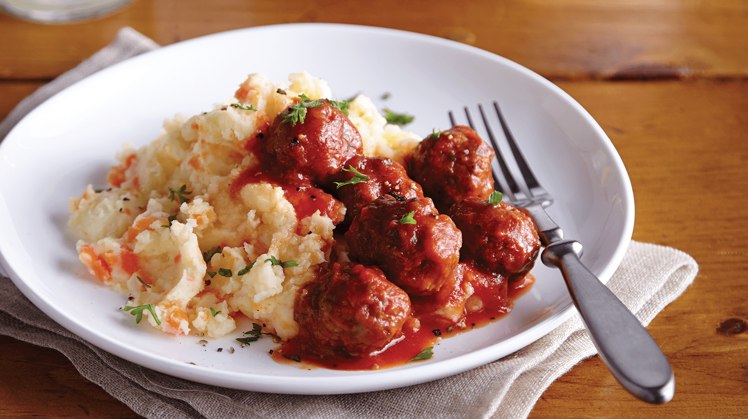 Fast Meatballs & Potato-Carrot Mash - Sobeys Inc.