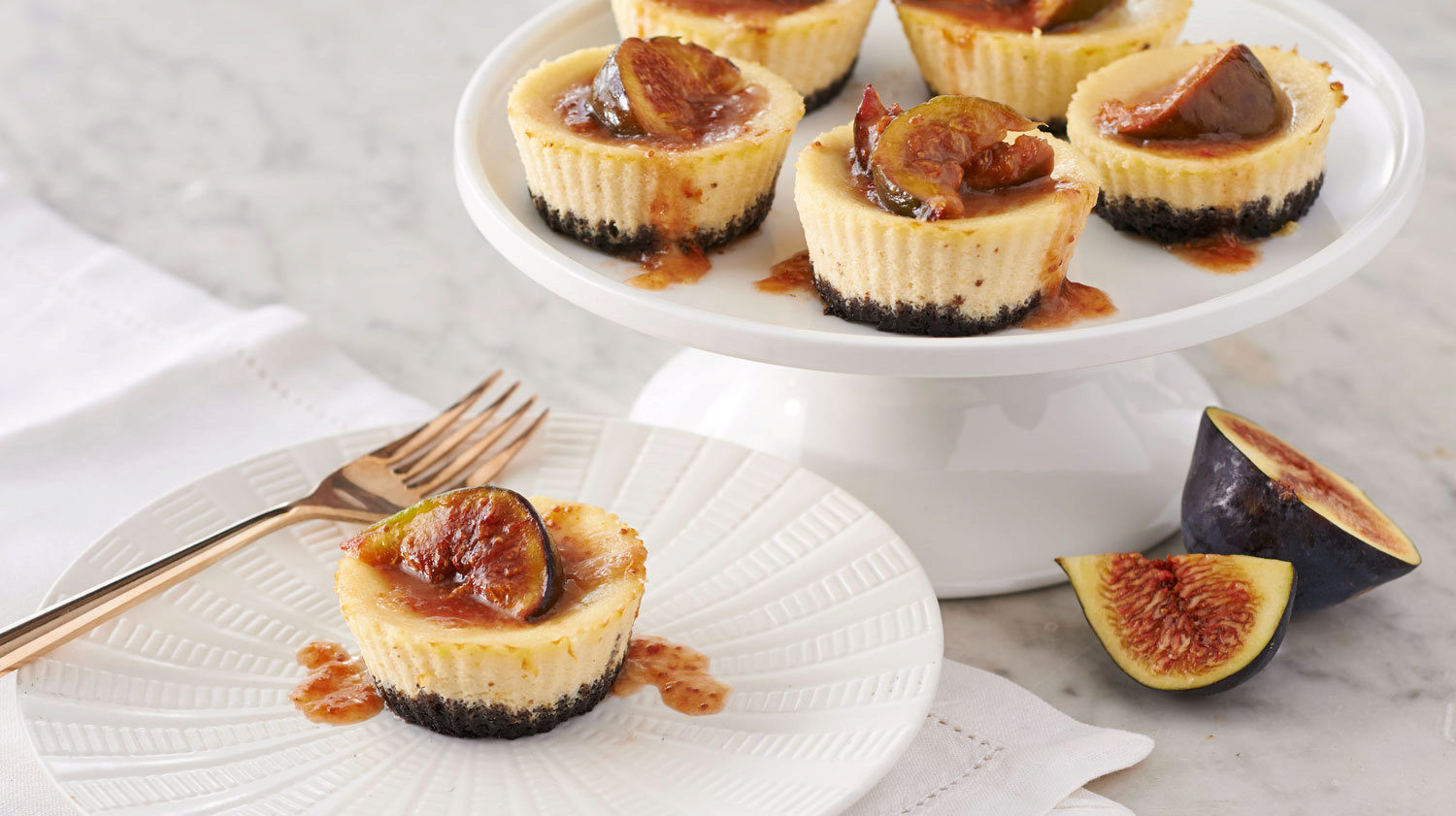 Mini Cheesecakes – Cocoa & Fig