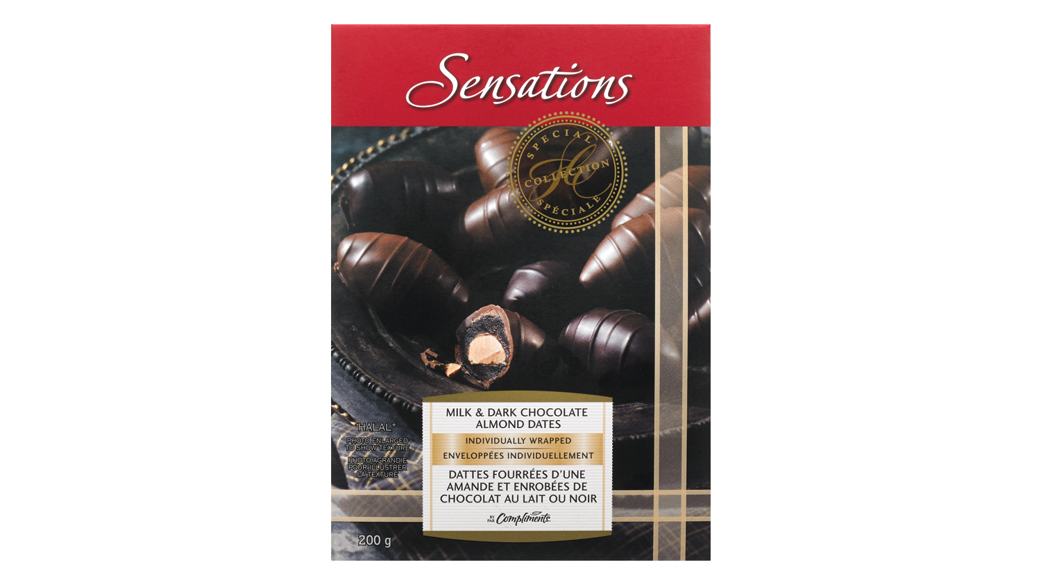 Milk and Dark Chocolate Almond Dates | Sobeys Inc.