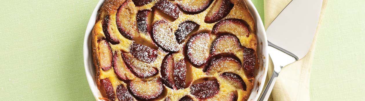 Plum & Buttermilk Clafoutis