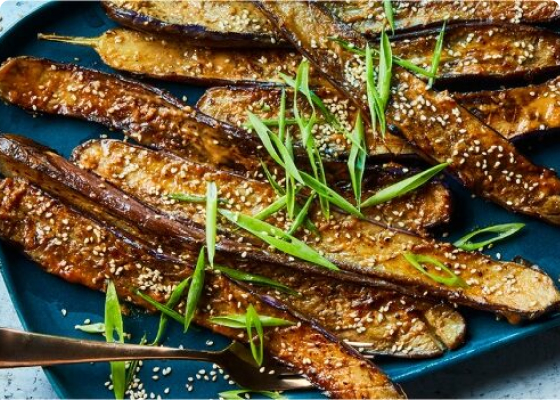 Miso-Roasted Eggplant