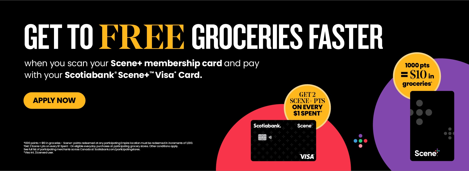 ScotiabankÂ® Scene+â„¢ Visa Card