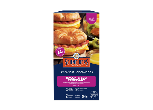 Schneiders® Bacon & Egg Croissant Breakfast Sandwiches