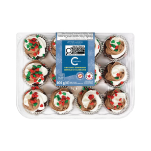 Package of Compliments Mini-Peppermint cupcakes