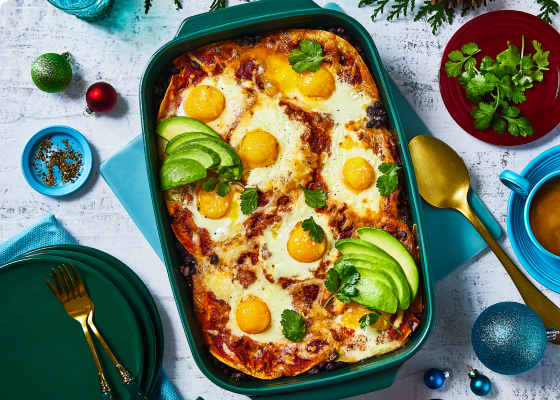 Huevos Rancheros Breakfast Casserole