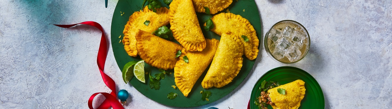 Colombian Empanadas with Green Salsa