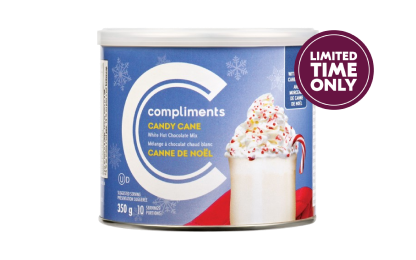 Tin of Candy Cane White Hot Chocolate mix