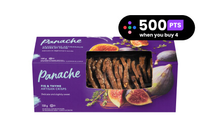 Package of Panache Fig & Thyme crisps