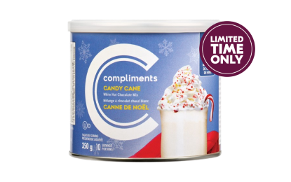 Tin of Candy Cane White Hot Chocolate mix