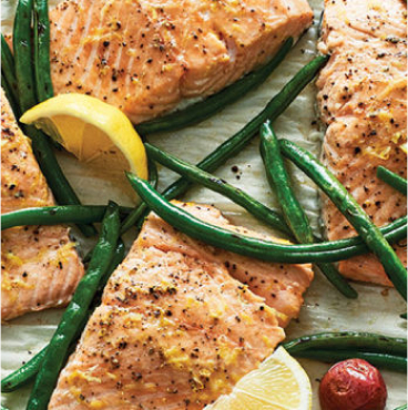 Lemon-Roasted Salmon, Potatoes & Green Beans