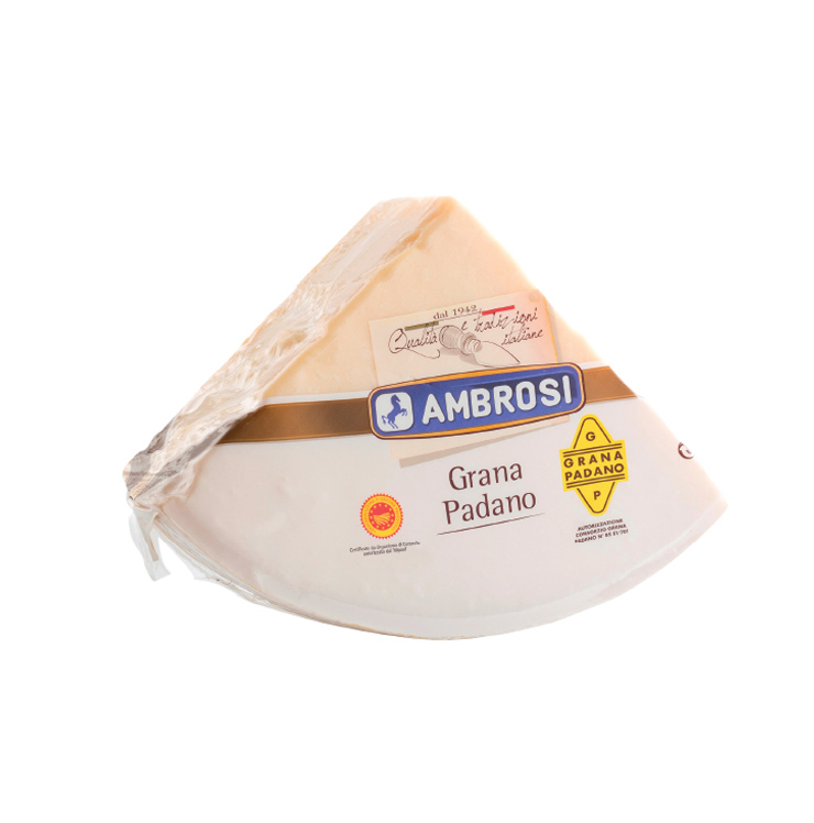 A block of Ambrosi Grana Padano