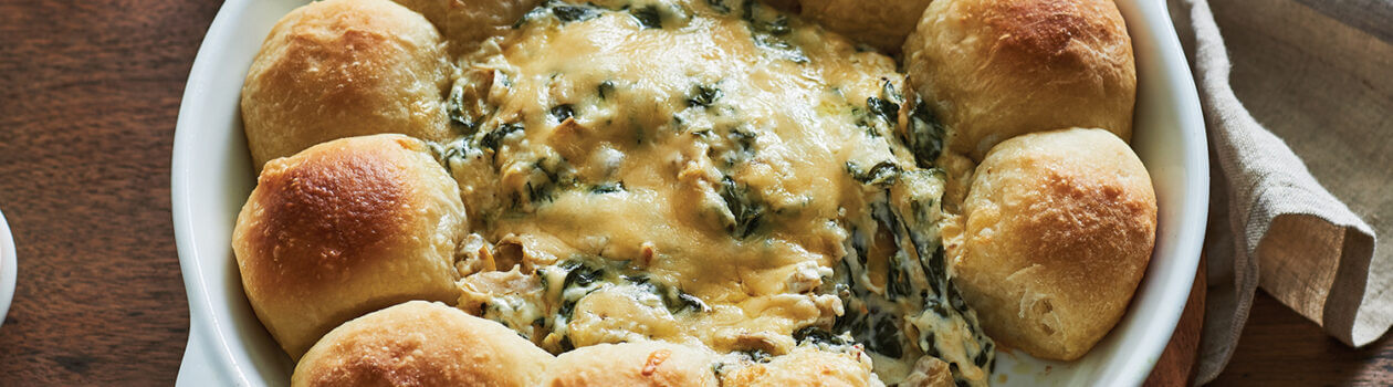 Baked Cheesy Spinach Dip