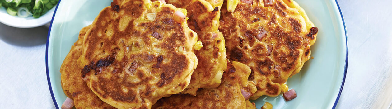 Corn Ham Pancakes 24769039