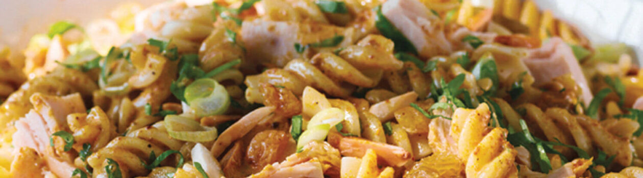 Creamy Curry Tuna Pasta Salad Cropped