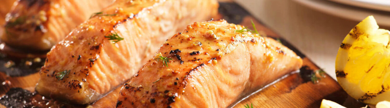 Maple Mustard Planked Salmon cropped