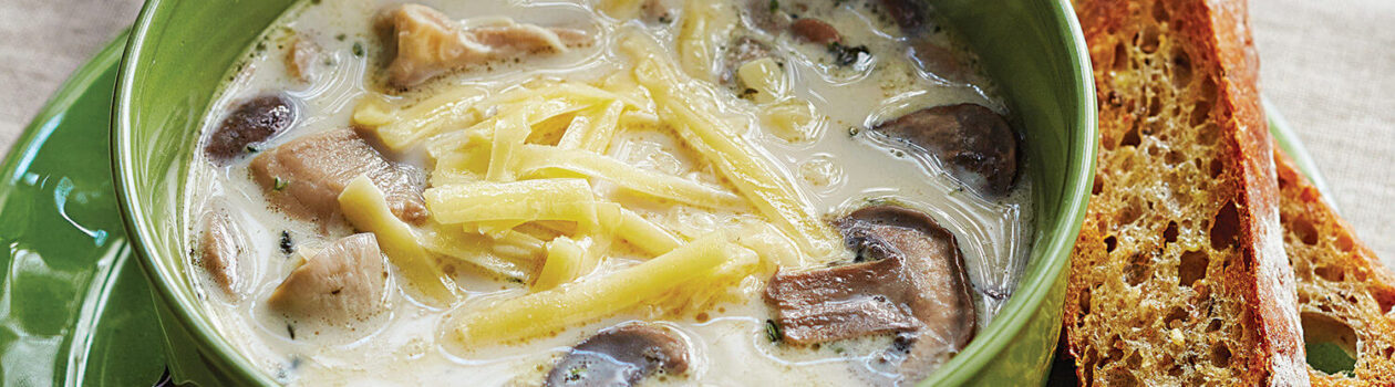 Mushroom Onion Gruyere Soup Sob