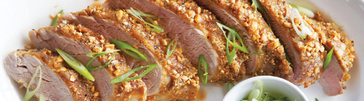 Peanut Crusted Pork Tenderloin Cropped