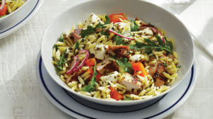 Pesto Orzo With Mozzarella And Pork