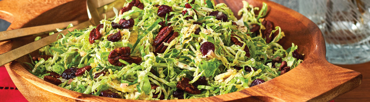 Brussels Sprout Slaw Maple Vinaigrette