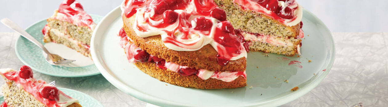 Recipe Cherry Poppy Seed Cake