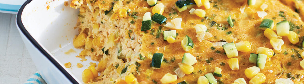 Corn and Zucchini Pudding A