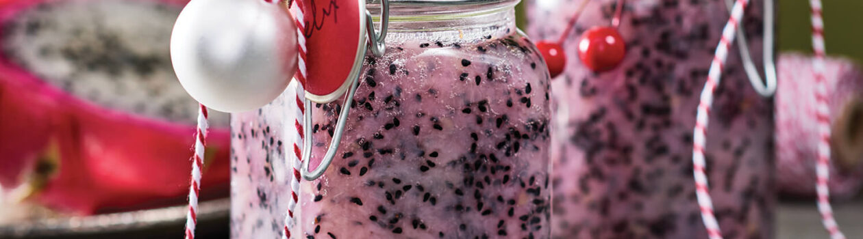 Recipe Dragon Fruit Citrus Compote Gift Jar