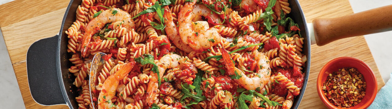 Recipe One Skillet Spicy Shrimp Fusilli