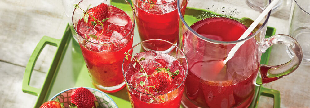 Recipe Strawberry Thyme Iced Tea