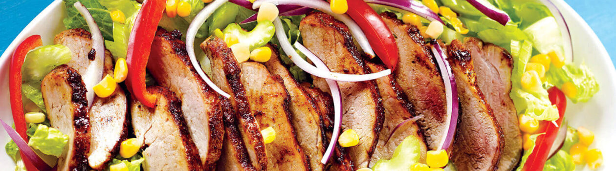 Southwestern Pork Tenderloin with Corn Salad