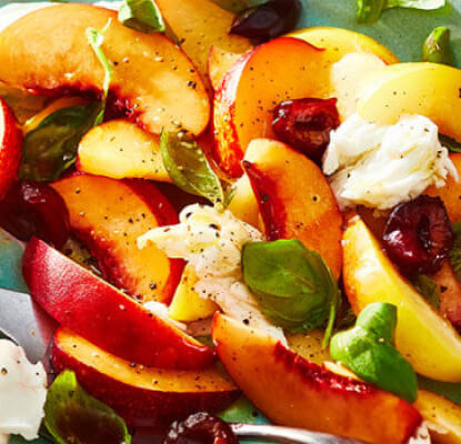 Stone Fruit Caprese Salad