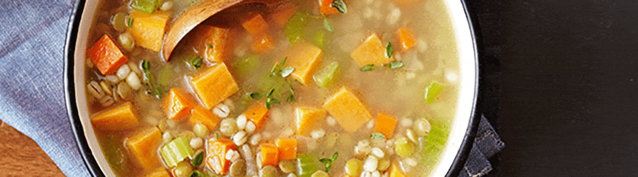 Sweet Potato Barley Soup