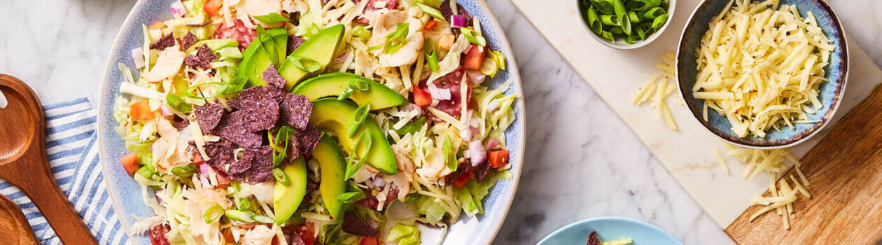 Taco Salad Dressing Plate