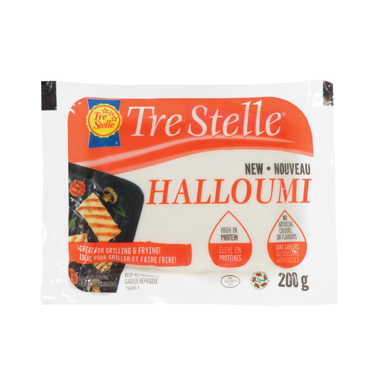 A block of Tre Stell Halloumi