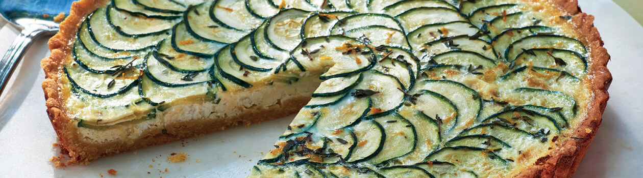 Zucchini Goat Cheese Tart