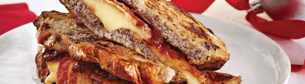 bacon fig grilled cheese