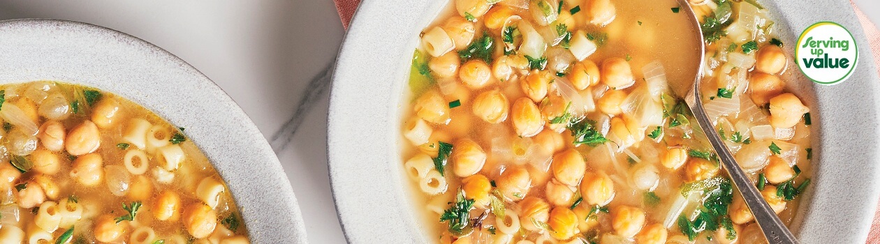 Chickpea and Pasta Soup