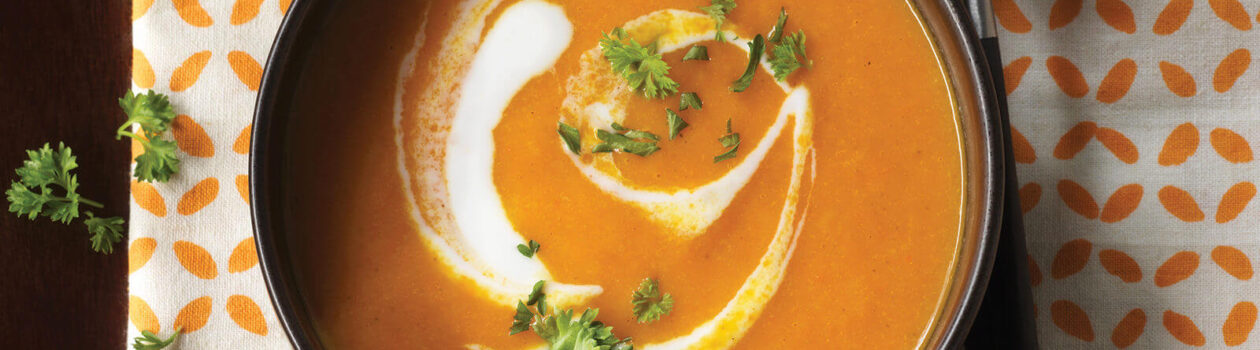 ginger orange curried carrot soup