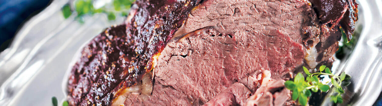 Roasted prime rib garlic thyme