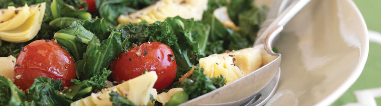 sauteed kale artichokes grape tomatoes