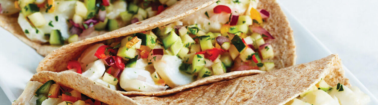 Fish Tacos with Cucumber Apple Salsa Sob