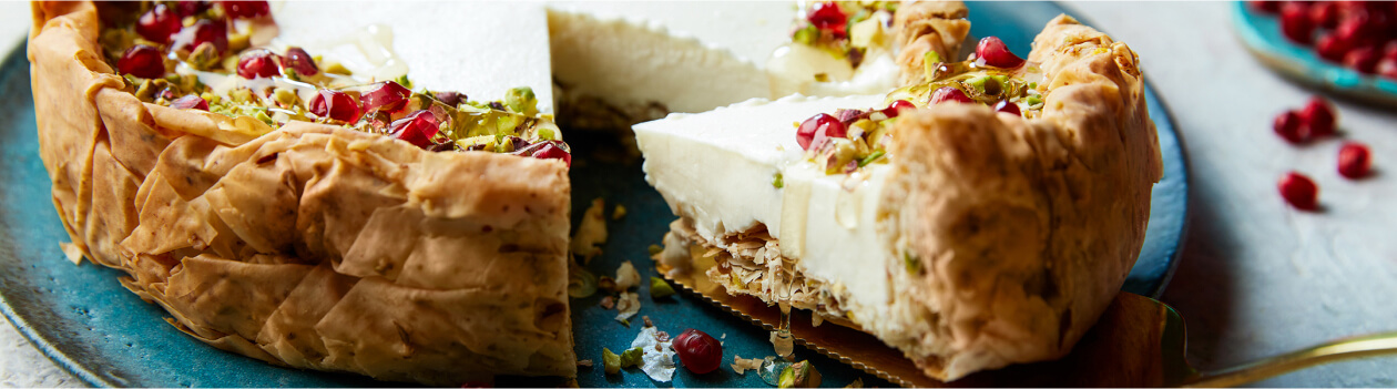 baklava Ice box Cheese cake