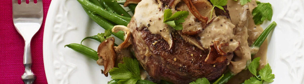 beef medallions with wild mushroom cream sauce