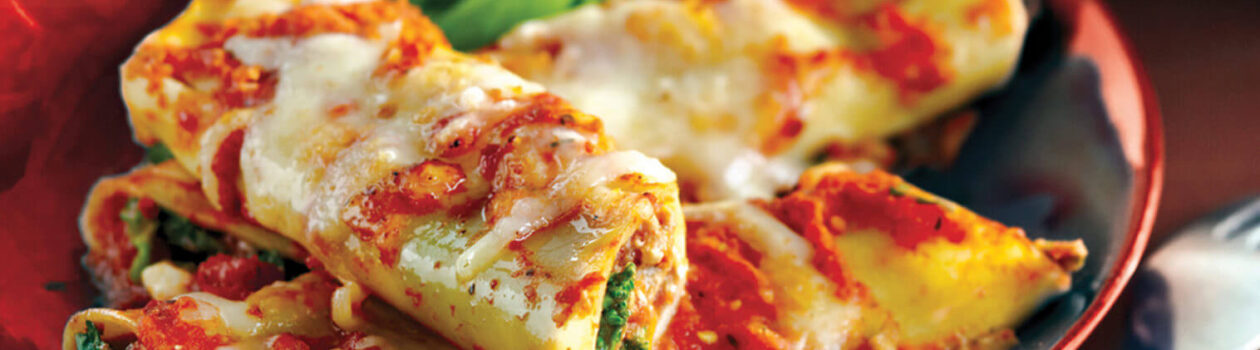 chicken rapini manicotti