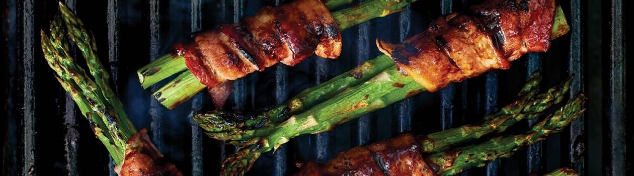 grilled bacon wrapped asparagus