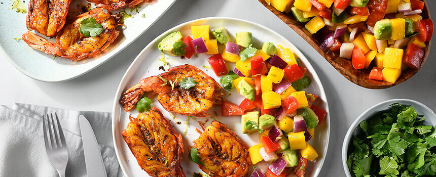 grilled shrimp mango salsa