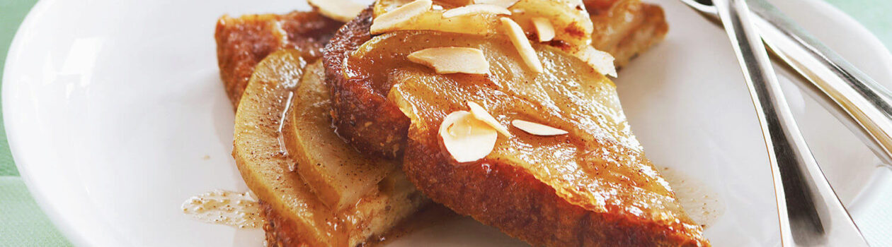 madeover french toast spiced pears